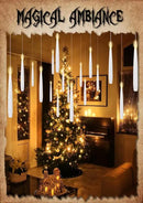 GenSwin 22pcs Flameless Floating Candle with Magic Wand Remote Timer, Battery Operated Hanging Window Candles Flickering, 6.1" LED Electric Candles for Christmas Halloween Decorations(White) by CozyNest Decor