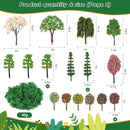 Thrilez 210 Pieces Miniature Fairy Garden Accessories, Including Resin Animals, Miniature Figurines, Micro Landscape Ornaments Kit, Fake Diorama Trees for Fairy Garden Decor by CozyNest Decor