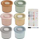 Moonkie Silicone Baby Food Containers | 4 oz Baby Food Storage Jars with Airtight Lids | Reusable Baby Food Jars, Freezer,Microwave and Dishwasher Safe, Perfect for Infant & Toddler by TinyTreasures Baby Boutique