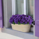Hananona 12 Pcs Artificial Geranium Flowers for Outdoors Silk Purple Geranium Flowers Outdoor UV Resistant Plants Faux Flower for Home Kitchen Table Centerpieces Front Door Patio Decor (12, Purple) by CozyNest Decor