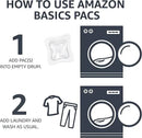 Amazon Basics Laundry Detergent Pods, 120 Pacs for 120 Medium Loads, Free & Clear, (Previously Solimo) (Pack of 2) by CozyNest Decor