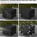 Side Fire Box Grill Cover Fits for Char-Griller 22424 72424 E82424 Portable Tabletop Grill, 600D Heavy Duty BBQ Cover Waterproof Portable Grill Cover, 18 x 18 x 20 Inch, Model 2455 by GreenHaven Gardens