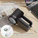 Rechargeable Lint Remover, Fabric Shaver Fuzz Remover, Sweater Shavers with 6-Leaf Blades, 3-Speeds Digital LED Display to Remove Pilling for Clothing and Furniture, Fuzz, Lint Ball, Black by CozyNest Decor