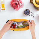 Small Cooler Bag Freezable Lunch Bag for Work School Travel,Small Lunch Bag,Insulated Snack Bag for Adults/Kids,Mini Cooler,Freezable Lunch Box Fit for Yogurt (Yellow-s) by TinyTreasures Baby Boutique