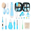 Baby Grooming Kit，Electric Safety Nail Trimmer Baby Nursery Kit，Infant Safety Care Set with Hair Brush Comb Nail Clipper Nasal Aspirator,Baby Essentials Kit for Newborn Girls Boys (21 PC-Blue Kit) by TinyTreasures Baby Boutique