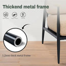 Modern Accent Chairs Set of 2 for Living Room Bedroom Mid Century Arm Chairs Upholstered Office Accent Chairs Comfy Waiting Room Chairs with Metal Frame, Khaki by CozyNest Decor