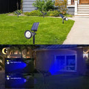 Solar Spotlights Outdoor Waterproof Adjustable Solar Garden Landscape Spot Light, 4 LEDs 2-in-1 Auto On/Off Solar Inground Lights for Patio Yard Garden Driveway Pathway (2 Pack, Blue) by GreenHaven Gardens