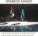2PCS 5" Large Lanky Cone Crystal Sun Catcher Prisms, STINO Hanging Suncatchers with Glass Prism, Rainbow Maker for Windows, Balcony, Kitchen, Garden Decoration (1, Lanky Cone 2Pcs) by GreenHaven Gardens