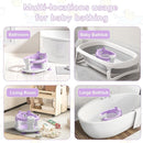Baby Bath Seat for Babies 6 Months & up, Non-Slip Toddler Bath Seats for Babies Sitting Up, Safe Infant & Newborn Bathtub Chair with 4 Suction Cups & Soft Cushion for Shower,Lavender by TinyTreasures Baby Boutique