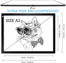 Light Box Drawing Pad A3, Tracing Board with Type-C Charge Cable and Brightness Adjustable for Artists, AnimationDrawing, Sketching, Animation, X-ray Viewing (A3-S) by TinyTreasures Baby Boutique