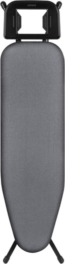 Classic Ironing Board 43" X 13" W/with Iron Rest | Full Metal Construction| Height Adjustable | Heat & Scorch Resistant Fabric | Anti-Skid Feet | Easy to Fold (Dark Grey) by CozyNest Decor
