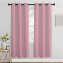 NICETOWN Crystal Pink Blackout Curtains for Living Room, Window Treatment Thermal Insulated Room Darkening Grommet Drapes Sound Dampening for Bedroom, 2 Panels, W37 x L72 by TinyTreasures Baby Boutique