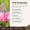 Eden Brothers Pink Perfection Flower Mixed Seeds for Planting, 1 lb, 480,000+ Seeds with Zinnia, Cosmos Versailles | Attracts Pollinators, Plant in Spring or Fall, Zones 3, 4, 5, 6, 7, 8, 9, 10 by GreenHaven Gardens