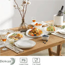 DOWAN Large Serving Platter, 16"/14"/12" Porcelain Platters for Entertaining Wedding Party, White Oval Plates Set of 3, Serving Dishes for Serving Food, Housewarming Gifts by CozyNest Decor