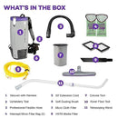 ProTeam Super Coach Pro 10 Backpack Vacuum Commercial with Telescoping Wand Tool Kit, 10 Quart, Corded, 107303 by CozyNest Decor