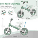 Toddler Balance Bike Toys for 1 to 4 Year Old Girls Boys Adjustable Seat and Handlebar No-Pedal Training Bike Best Gifts for Kids by TinyTreasures Baby Boutique