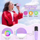 Mgaolo Mini Karaoke Machine for Kids Adults,Portable Bluetooth Speaker with Wireless Microphone,Gift Toys with MP3 Player for Boys Girls 3-12 Year Old Birthday Family Home Party Present (Purple) by TinyTreasures Baby Boutique