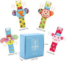 BLOOBLOOMAX Sock rattles for Babies 0-24 Months Baby Animal Foot Finder Educational Toys by TinyTreasures Baby Boutique