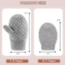 Baby Knit Mittens Toddler Boys Girls Gloves Winter Infant Newborn No Scratch Mitten 0-3 Years by TinyTreasures Baby Boutique