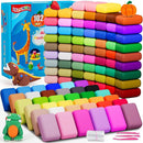 ifergoo Air Dry Clay for Kids - 102 Colors Molding Magic Clay Kit, Safe & Non-Toxic, Kids DIY Model Art & Crafts Toys with Sculpting Tools, Birthday & Christmas Gifts for Boys & Girls 3-12 Years Old by TinyTreasures Baby Boutique