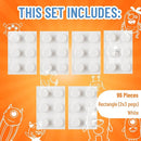 Strictly Briks Classic Bricks Starter Kit, White, 96 Pieces, 2x3 Studs, Building Creative Play Set for Ages 3 and Up, 100% Compatible with All Major Brick Brands by TinyTreasures Baby Boutique