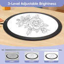 WaGlyndric Round LED Light Panel, Large Copy Light Tracing Box, 3 Levels Adjustable Brightness Light Table for Creative Exploration by TinyTreasures Baby Boutique