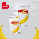 BioSwiss Bandages, Banana Shaped Self Adhesive Bandage, Latex Free Sterile Wound Care, Fun First Aid Kit Supplies for Kids, 24 Count by TinyTreasures Baby Boutique