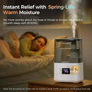 BOXING Warm and Cool Mist Humidifiers for Bedroom Large Room Home, Air Humidifier with Remote, Top Fill Ultrasonic Diffuser Humidifier with humidistat,Quiet Sleep Bedside Nightstand,Timer,Filter,4.5L by TinyTreasures Baby Boutique