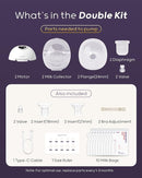 Nuliie Hands-Free Breast Pump, Wearable Breastfeeding Pump 4 Modes 9 Levels with 18/21/24MM Flange, Electric Breast Pump Portable, Replaced Pumping Accessories Included (Pink, 2 Packs) by TinyTreasures Baby Boutique
