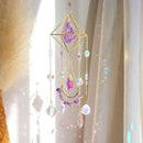 Amethyst Crystal Suncatcher - Hanging Gold Plated Garden Sun Catcher for Windows, Healing Amethyst Crystal Decor for Home, Gift for Christmas Birthday Valentine Mothers Day by GreenHaven Gardens
