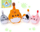 Crochet Kit for Beginners-4PCS Cat Crochet Kits for Adults, Crochet Starter Kit with Step-by-Step Video Tutorials, Crochet Animals Kits DIY Craft Knitting Kit Learn to Crochet Kits for Adults by TinyTreasures Baby Boutique