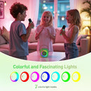 Mini Karaoke Machine：Portable Bluetooth Karaoke Microphone, Singing Speaker with 2 Wireless Mic and Light Kids Adults, Christmas Birthday Gifts for Girls Boys Family Home Party(Green) by TinyTreasures Baby Boutique
