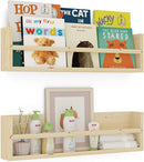Brightmaison Polynez 30" Floating Shelves for Nursery & Kids, Set of 2 Unfinished Multiuse Wall Shelf by TinyTreasures Baby Boutique