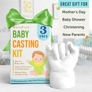 Maplefield 3D Baby Casting Kit - Safe and Easy to Use - DIY Mess-Free Hand and Feet Molding Kit - 3 Packs of Mixing and Setting Powder - Family Keepsake and Thoughtful Baby Gift - Hand Casting by TinyTreasures Baby Boutique