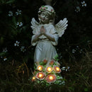 Garden Decor Angel Statue, Outdoor Patio Garden Sculptures & Statues, Solar Yard Decorations Lawn Ornaments Figurines for Outside by GreenHaven Gardens