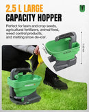 WORKPROX Battery Powered Fertilizer Spreader, 7.2V Seed Spreader for Salt, De-Icer, Earth Food, Rechargeable Grass Seed Spreader with 8-Level Settings and Holds up to 6458 sq.ft. of Product by GreenHaven Gardens