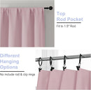 Simplebrand Ava Blush Blackout Curtains for Bedroom 84 Inch Length 2 Panels Set, Solid Thermal Insulated Privacy Nursery Window Treatment Curtains Blackout Drapes, W40 x L84 Inch, Blush by TinyTreasures Baby Boutique