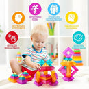 Building Block Sets for Kids 3 4 5 6 Year Old, 30 Pcs Stacking Blocks Toys for Boys Girls, STEM Preschool Learning Activities Educational Light Table Toys Gifts for Toddlers Children by TinyTreasures Baby Boutique