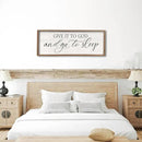 comurdyo Give It To God And Go to Sleep Sign 40''×15'' Master Bedroom Above Bed Wall Decor Wood Framed Couple Large Farmhouse Guest Room Rustic Simple Over Bedside Wall Art Hanging Decor (Wood) by CozyNest Decor