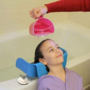 Shampoo Buddy Portable Hair Wash Basin for Children, Toddlers, Kids, Teens | Portable Shampoo Bowl for use on Bathtub or Sink (Blue) by TinyTreasures Baby Boutique
