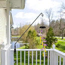 ERYTLLY Extended Reach Deck Hook Wall Pole Wall Mounted Deck Hook Extensible and 43 inch Wall Bracket for Hanging Bird Feeder,Plants,Wind Chimes,Lanterns 2 Packs by GreenHaven Gardens