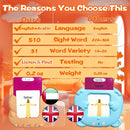 Talking Flash Cards for Kids - Arabic Bilingual English Flashcard for Toddlers 3-12, Test Mode, 510 Sight Words, Audible Pocket Speech, Sensory Toys for Autism, Boys Girls Gifts (Arabic) by TinyTreasures Baby Boutique