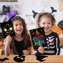 ZMLM Scratch Paper Art-Crafts Gift: 2 Pack Rainbow Notebooks Supplies Toys for 3 4 5 6 7 8 9 10 Years Old Girls and Boys Kids Halloween Birthday Party Games by TinyTreasures Baby Boutique