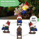 Goodeco Solar Gnome Statue for Garden - Perfect Relaxing Home or Outdoor & Fairy Garden Decor, Great as Birthday or Mom Gifts- 5.7x8.1 in by GreenHaven Gardens