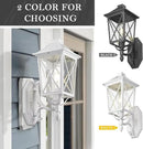 Darkaway Outdoor Wall Light Fixture,2pcs Outside Porch Lights Wall Mounted Seeded Glass Exterior Waterproof Lantern Modern E26 Socket Wall Sconce Lighting for Front Door Yard Patio by GreenHaven Gardens