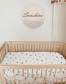 Bassinet Sheet for Baby Boy and Girl, Fitted Sheets for Rectangle, Oval, Hourglass Bassinet Mattress, Muslin Moses Basket Sheets with Neutral Style (Flower-B) by TinyTreasures Baby Boutique