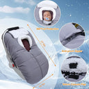 Fairy Baby Winter Car Seat Cover for Babies Carseat– Waterproof, Warm Car Seat Cover Baby – Universal Winter Cover for Back Seat, Infant Car Seat & Baby Carseat (Grey) by TinyTreasures Baby Boutique