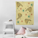ICMOLYYENLO Boho Medieval Cat Tapestry, Abstract Atomic Starburst Geometric Aesthetic Art Wall Hanging For Bedroom Living Room Dormitory 50x60 Inches by CozyNest Decor