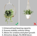 Hanging Planters for Indoor Plants - Plant Hanger Outdoor, Metal Plant Hanger Mid Century Boho Macrame, Hanging Wall Ceiling Window, Gift for Mom, Plant Lovers, Housewarming by GreenHaven Gardens
