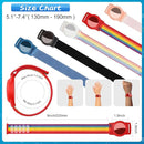 Waterproof Air Tag Bracelet for Kids (2 Pack), Soft Nylon Hidden Air Tag Wristband Full Cover Lightweight GPS Tracker Holder Compatible with Apple AirTag Band for Toddler Child (Deep Rainbow/Blue) by TinyTreasures Baby Boutique